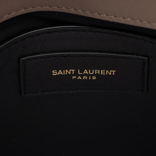 Saint Laurent Suede Monogram LouLou Chain Small Crossbody