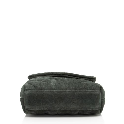 Saint Laurent Suede Monogram LouLou Toy Crossbody