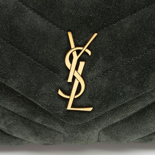 Saint Laurent Suede Monogram LouLou Toy Crossbody