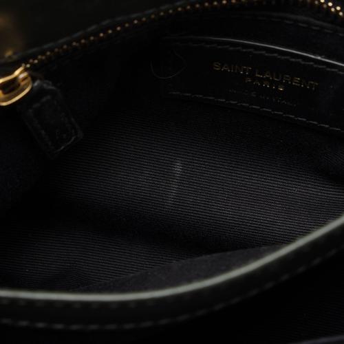 Saint Laurent Suede Monogram LouLou Toy Crossbody