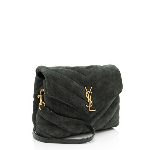 Saint Laurent Suede Monogram LouLou Toy Crossbody