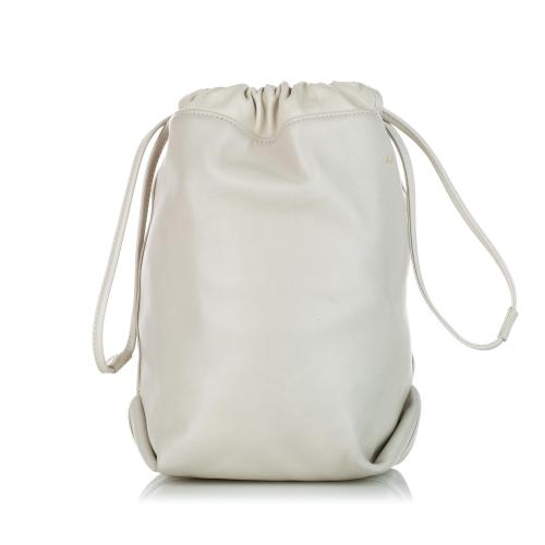 Saint Laurent Teddy Leather Bucket Bag