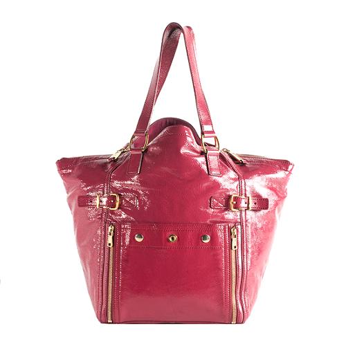 Yves Saint Laurent Patent Leather Downtown Large Tote