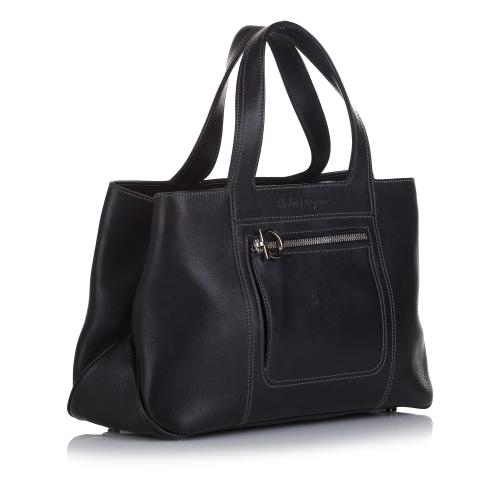 Salvatore Ferragamo Calf Leather Handbag