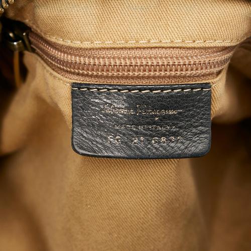 Salvatore Ferragamo Embossed Leather Handbag