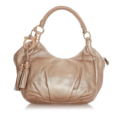 Salvatore Ferragamo Gancini Leather Handbag