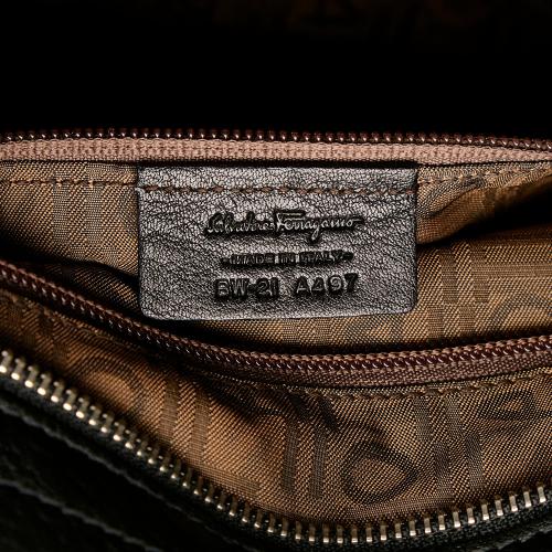 Salvatore Ferragamo Gancini Leather Shoulder Bag
