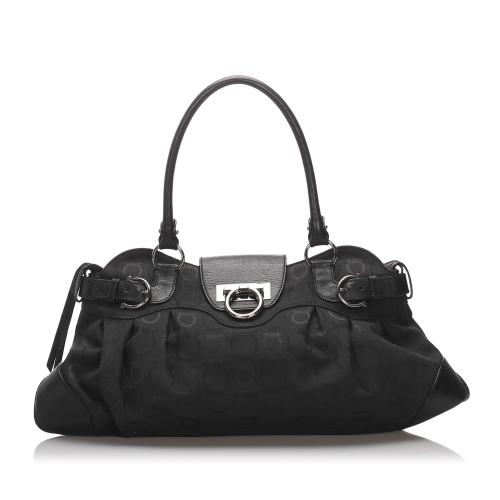 Salvatore Ferragamo Nylon Gancini Shoulder Bag