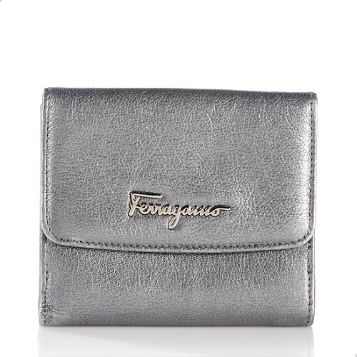 Salvatore Ferragamo Leather Compact Wallet