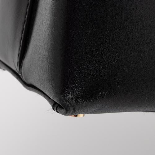 Salvatore Ferragamo Leather Gancini Convertible Medium Top Handle Satchel