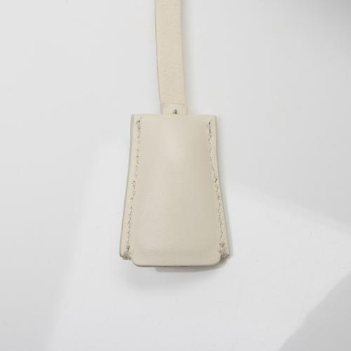 Salvatore Ferragamo Leather Laser Cut Top Handle Shoulder Bag 