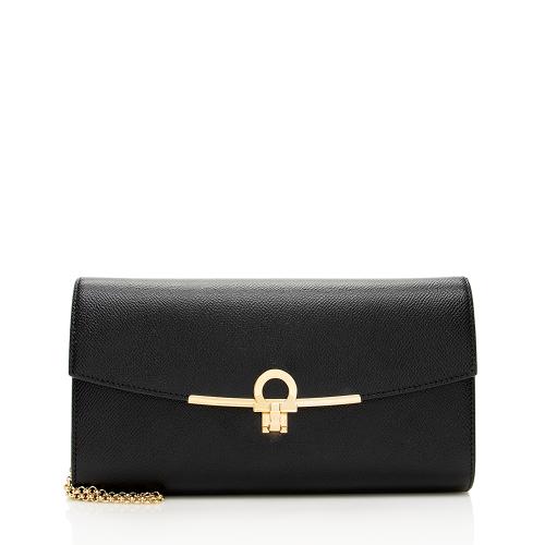 Salvatore Ferragamo Leather Gancini Icona Mini Bag