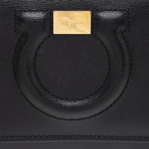 Salvatore Ferragamo Leather Gancini Wallet on Chain