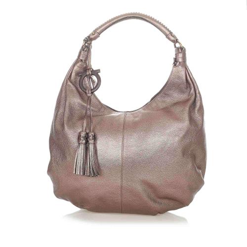 Salvatore Ferragamo Leather Hobo Bag