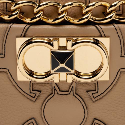 Salvatore Ferragamo Leather Iconic Camera Shoulder Bag