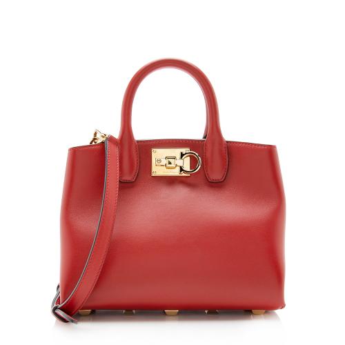 Salvatore Ferragamo Calfskin Studio Mini Satchel