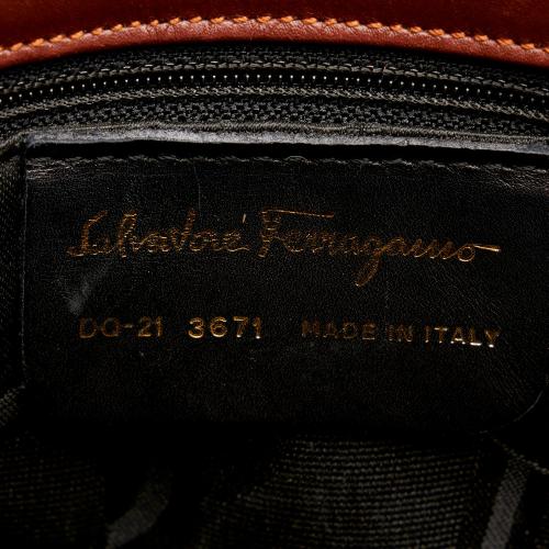 Salvatore Ferragamo Studded Leather Satchel