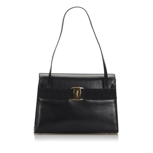 Salvatore Ferragamo Leather Vara Shoulder Bag