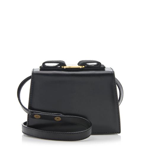 Salvatore Ferragamo Vintage Leather Bow Mini Shoulder Bag