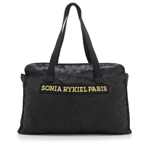 Sonia Rykiel Vintage Nylon Logo Tote