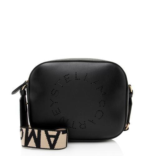 Stella McCartney Eco Alter Nappa Perforated Logo Mini Camera Bag