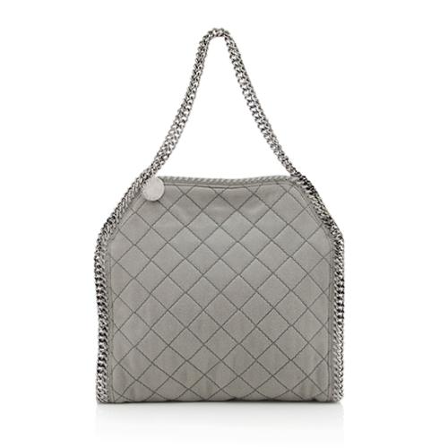 Stella McCartney Falabella Shaggy Deer Quilted Small Tote