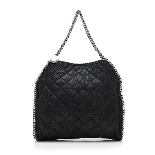 Stella McCartney Shaggy Deer Quilted Falabella Small Tote