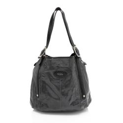 Tod's Coated Canvas G-Bag Sacca Grande Tote