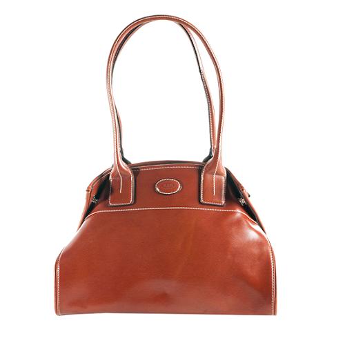 Tods Glazed Leather Tote
