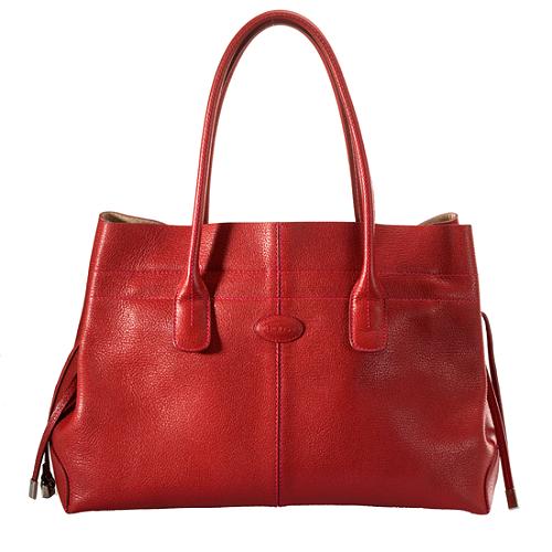 Tods Leather Classic D Bag Tote 