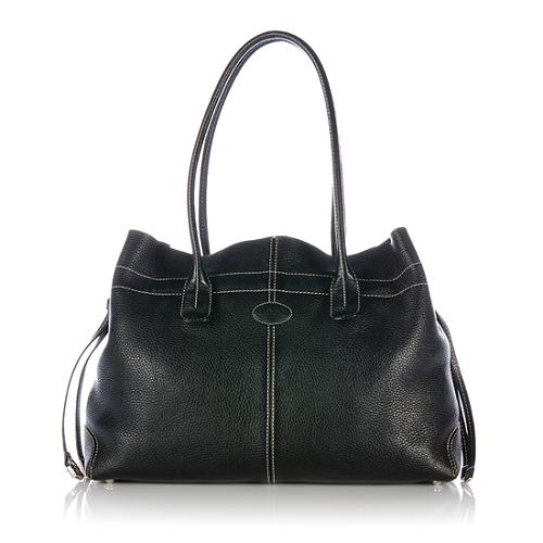 Tods Leather D Bag Media Tote 