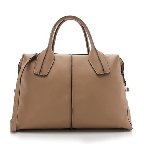 Tods Leather D-Styling Bauletto Medium Satchel
