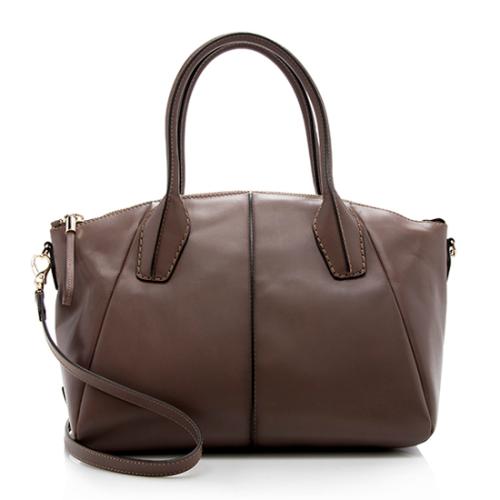 Tods Leather D-Styling Bauletto Zip Piccolo Small Satchel