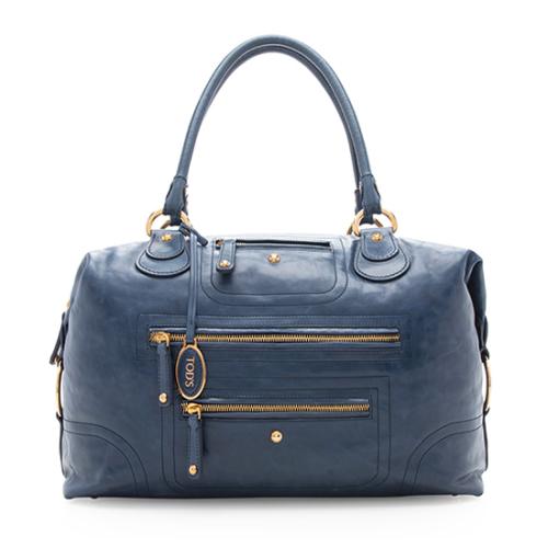 Tods Leather Media Tote - FINAL SALE