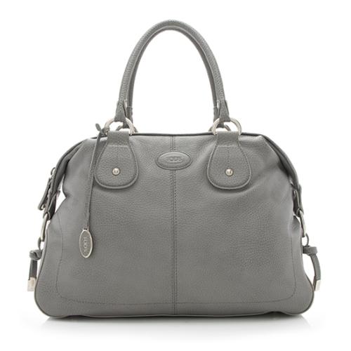 Tods Leather Restyled D-Bag Bauletto Large Satchel