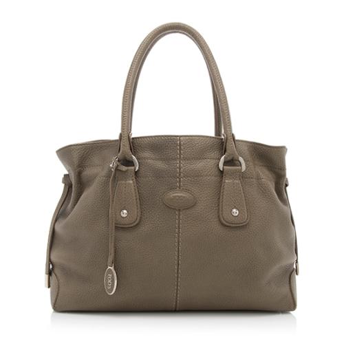Tods Leather Restyled D-Bag Shopping Media Tote