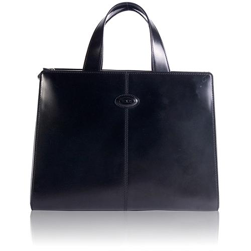 Tods Leather Satchel Handbag
