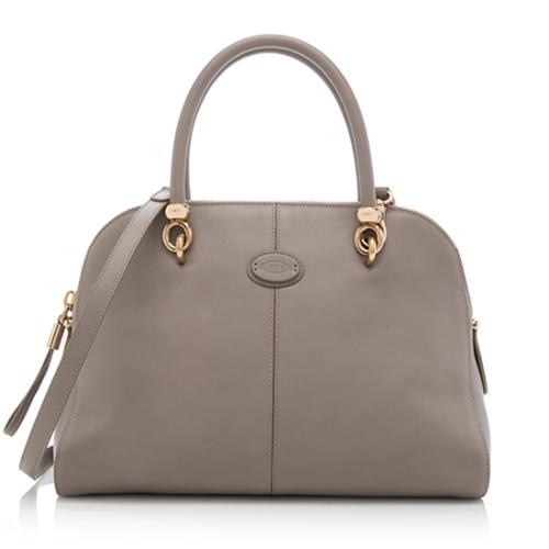 Tods Leather Sella Small Bowler Satchel 