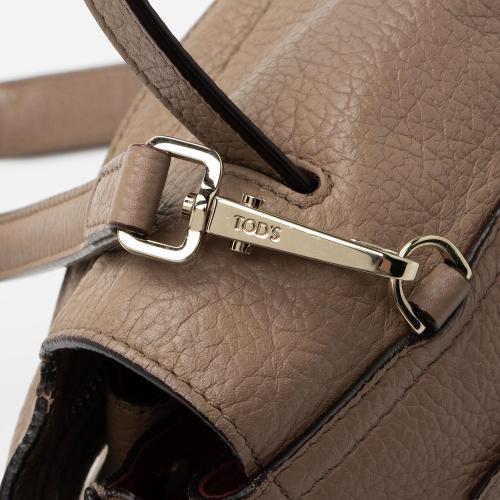Tods Leather Studded Wave Mini Satchel