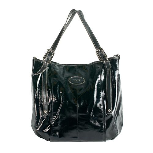 Tods Patent Leather G-Bag Shoulder Bag