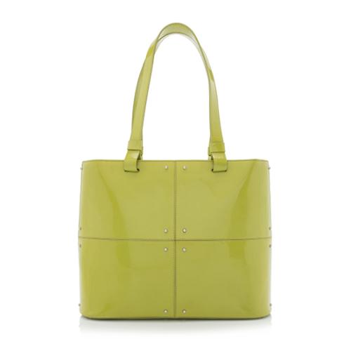 Tods Patent Leather Patchwork Tote - FINAL SALE
