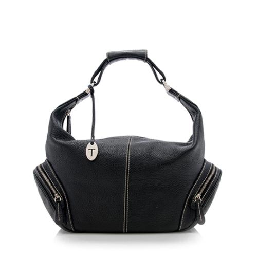 Tods Pebbled Leather Charlotte Hobo - FINAL SALE