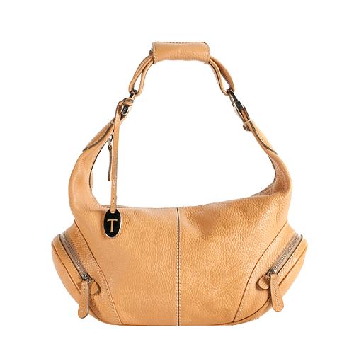 Tods Pebbled Leather Charlotte Hobo