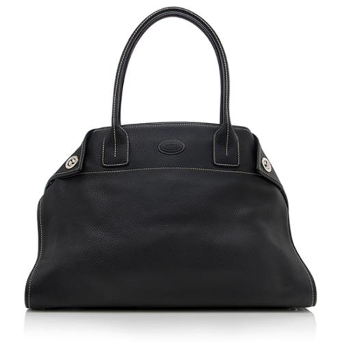 Tods Pebbled Leather Girelli Tote