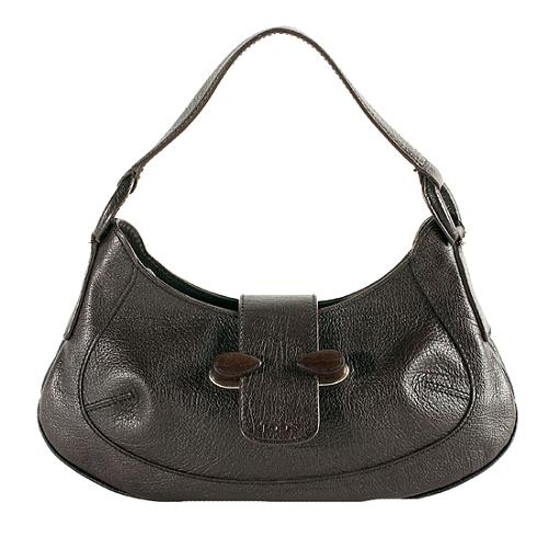 Tods Pebbled Leather Piccola Shoulder Handbag