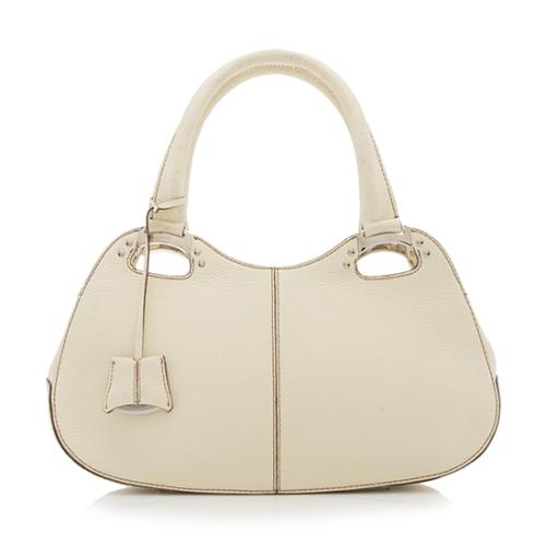 Tods Pebbled Leather Satchel 