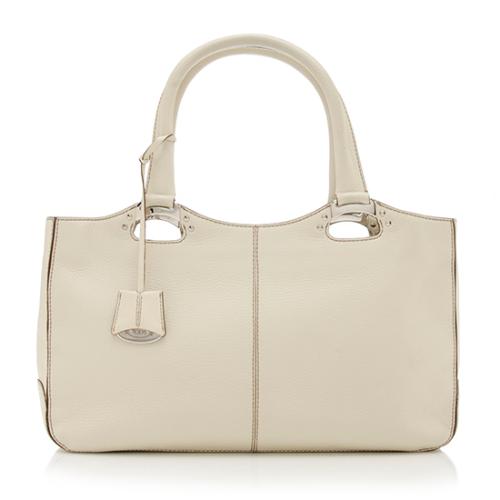 Tods Pebbled Leather Satchel