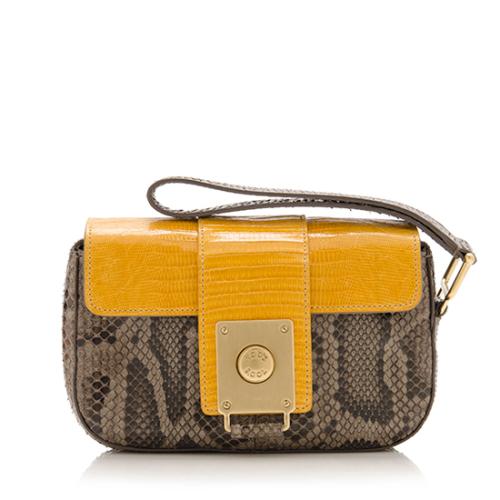 Tods Python Clutch