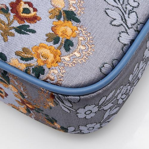 Tory Burch Brocade Leather Floral Studio Shoulder Bag