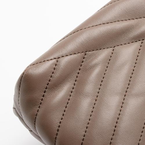 Tory Burch Chevron Leather Kira Large Shoulder Bag